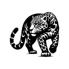 Jaguar Silhouette - Vector of Jaguar - Jaguar Illustration.