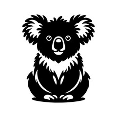 Minimalist Koala Silhouette - Koala Vector - Illustration of Koala.