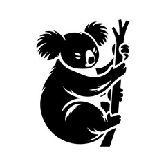 Minimalist Koala Silhouette - Koala Vector - Illustration of Koala.