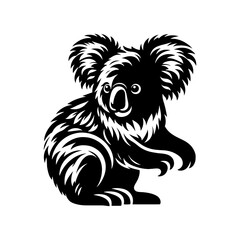 Minimalist Koala Silhouette - Koala Vector - Illustration of Koala.