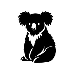 Minimalist Koala Silhouette - Koala Vector - Illustration of Koala.