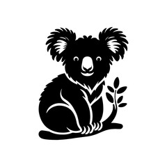 Minimalist Koala Silhouette - Koala Vector - Illustration of Koala.