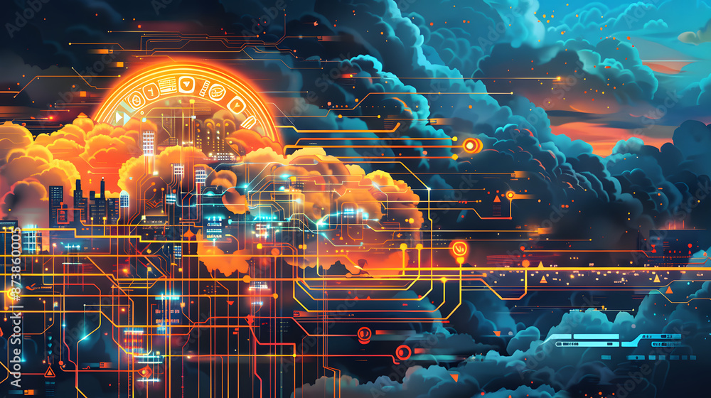 Poster technological elements machine learning cloud computing