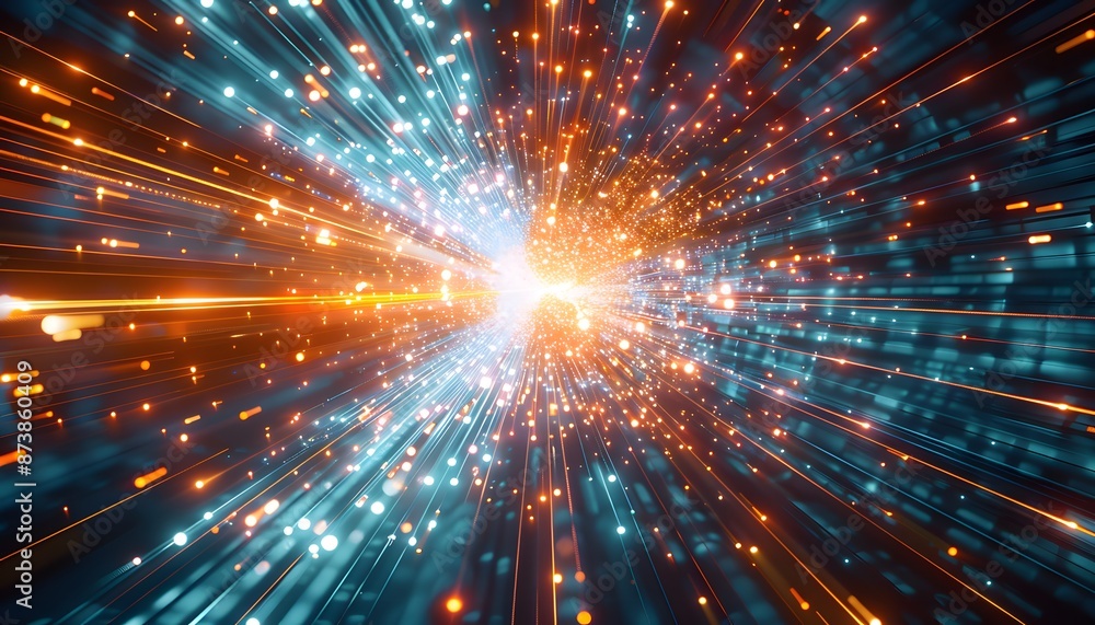 Poster abstract technology background of high speed global data transfer, ultra fast broadband and connecti
