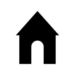 Web home black simple icon for apps