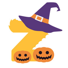 Spooky Halloween Letter Z