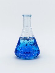 laboratory flask with liquid