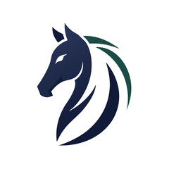 Horsehead silhouette vector illustration