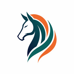 Horsehead silhouette vector illustration