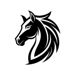 Horsehead silhouette vector illustration
