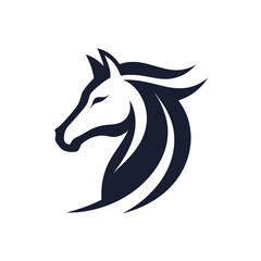 Horsehead silhouette vector illustration