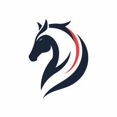 Horsehead silhouette vector illustration