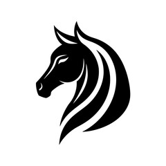 Horsehead silhouette vector illustration