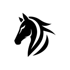 Horsehead silhouette vector illustration