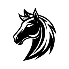 Horsehead silhouette vector illustration
