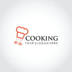 Abstract Cooking Logo Template. Vector Illustrator