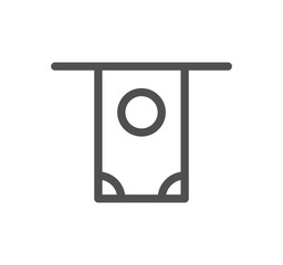 Business and finance icon outline and linear vector.	
