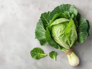 fresh cabbage on the table