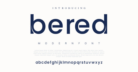 Bered , a strong serif typeface uppercase alphabet. vector font.
