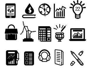Business Icon Minimal, Simple Logo
