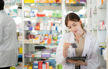 Pharmacists monitor and inspect the quality of pharmaceuticals sold in pharmacies