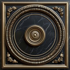 Obraz premium Baroque, barocco ornate marble ceiling non linear reformation design. elaborate ceiling with intricate accents depicting classic elegance and architectural beauty