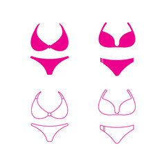 Swimsuit icon or logo