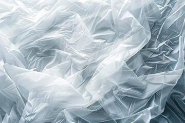 Obraz premium White plastic bag texture, abstract background
