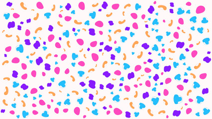 SEAMLESS HAND DRAWN DOODLE BLOB SHAPES PATTERN TEXTURE COLORFUL TEMPLATE ABSTRACT BACKGROUND TRENDY DESIGN VECTOR