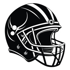 Fototapeta premium American football helmet silhouette vector