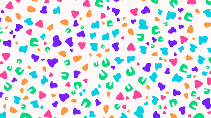 SEAMLESS HAND DRAWN DOODLE BLOB SHAPES PATTERN TEXTURE COLORFUL TEMPLATE ABSTRACT BACKGROUND TRENDY DESIGN VECTOR
