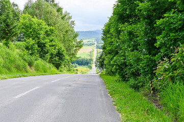 北海道上富良野のジェットコースターの路