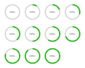 Loading sign vector graphic design