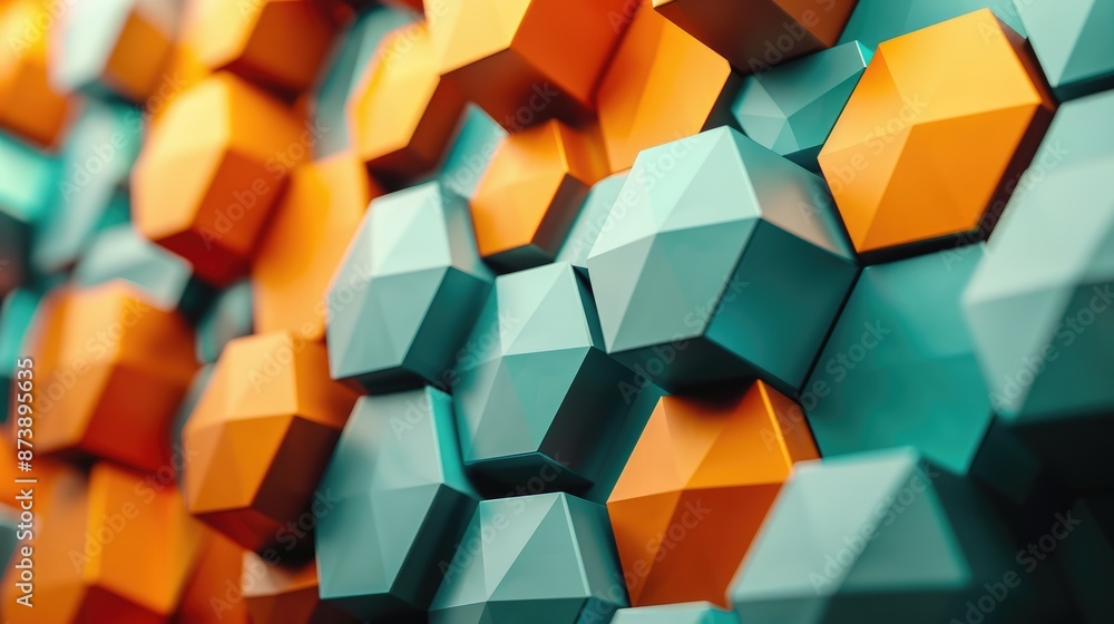 Poster geometric shape pattern creating an abstract backdrop