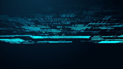 Abstract technological background. Digital information. The concept of big data. 3d rendering.