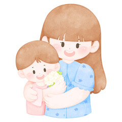 Mother and son