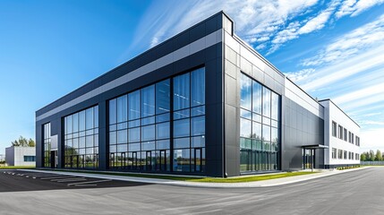 commercial facility, modern R an D building