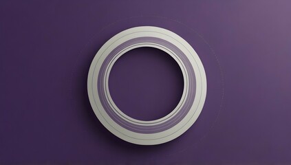 purple background with empty circle in middle , Rectangle box under circle for text route