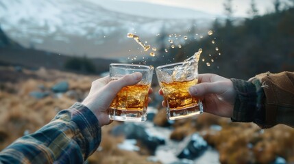 Celebratory Cheers in Nature