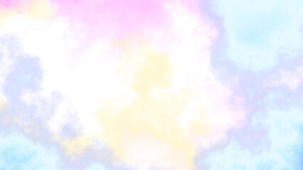 Isolate magic rainbow colours fog and clouds on transparent backgrounds specials effect 3d render png. Heaven unicorn clouds.