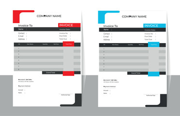 New style cash memo Template Design. 