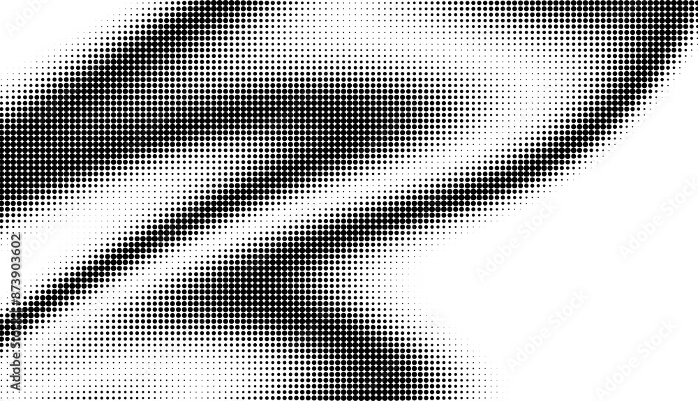 Poster monochrome gradient halftone dots background. overlay png illustration. abstract grunge dots on tran