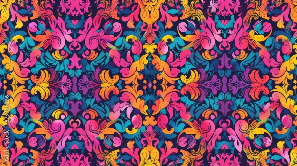 Wall mural abstract background pattern without seams