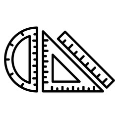 Obraz premium set square Icon