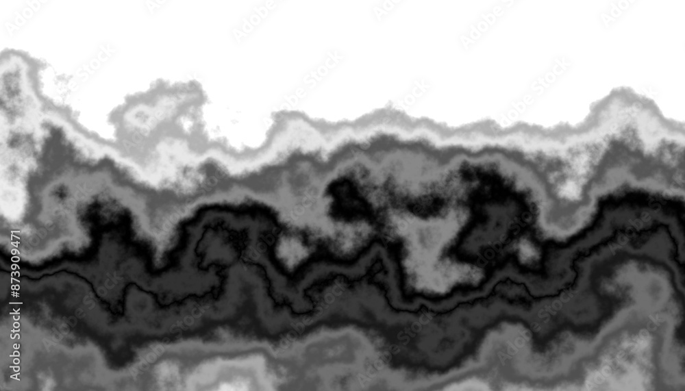 Aufkleber Black smoke steam isolated transparent background. Fog and mist effect for text or space. Overlay with transparent background
