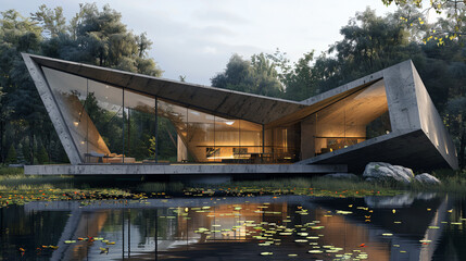 Obraz premium Bold Angular Building Design