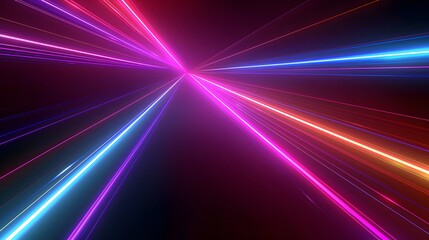 Fototapeta premium Laser lights, studio lights, disco, show