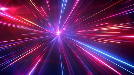 Obraz premium Laser lights, studio lights, disco, show