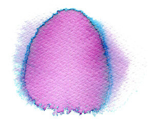 Watercolor stain strokes with disintegrating magical neon chameleon colors. Pink, purple, emerald, blue colors