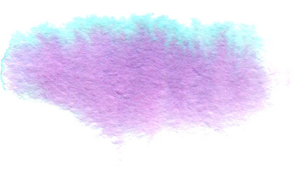 Watercolor stain strokes with disintegrating magical neon chameleon colors. Pink, purple, emerald, blue colors